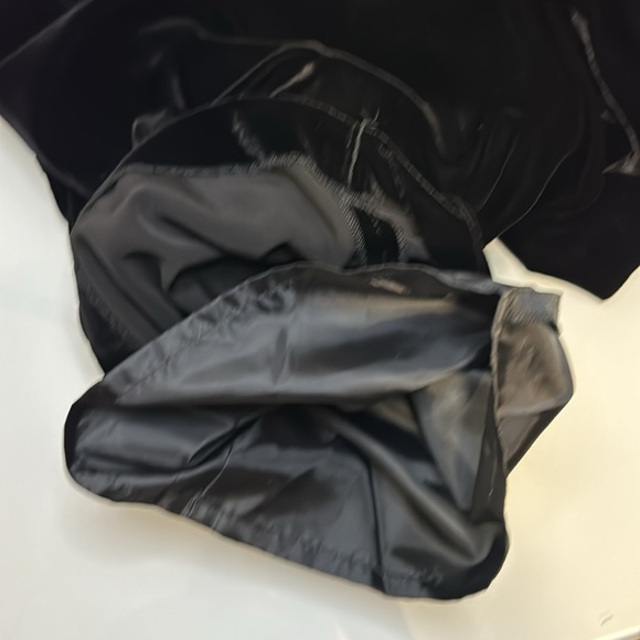 Vintage Classiques Entier black velvet wide leg lined pants M - Picture 9 of 14